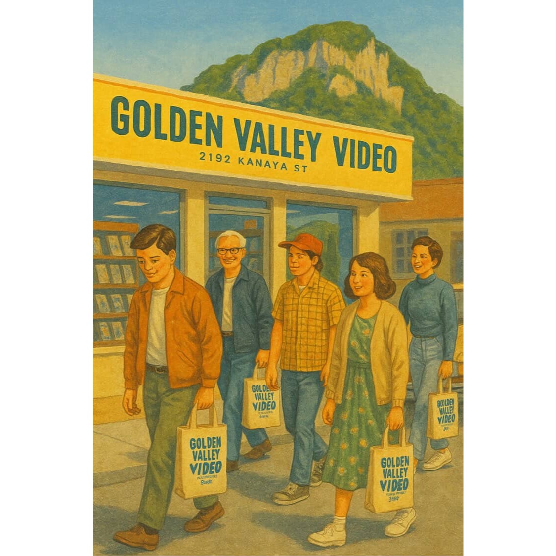 レンタルビデオショップ－GOLDEN VALLEY VIDEO－（SANGA SOBA&COFFEE STAND）